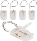 Alinan 5pcs Button Battery Holder Coin Cell Battery Holder with Switch CR2032 1 X 3V Battery Holder Battery Storage Boxes Cover with Wires On ON-Off Switch Socket Container (Clear)