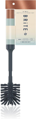 Brite by Scotch-Brite Limited Edition 2-in-1 Straw and Bottle Brush Set, Sleek and Stylish Bottle Cleaner Brush with 360-Degree Bristles and Hidden Straw Brush