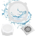 48Pack-Disposable Shower Drain Hair Catcher Mesh Stickers