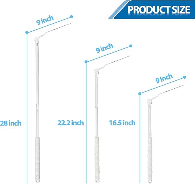 Replacement Handles Compatible with Swiffer Duster Refill, Extended Handle, Adjustable Length Handles only (2pcs)