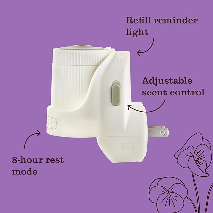 MRS. MEYER'S CLEAN DAY Scented Oil Refills, Compassion Flower, contains 4 .67 fl oz refills