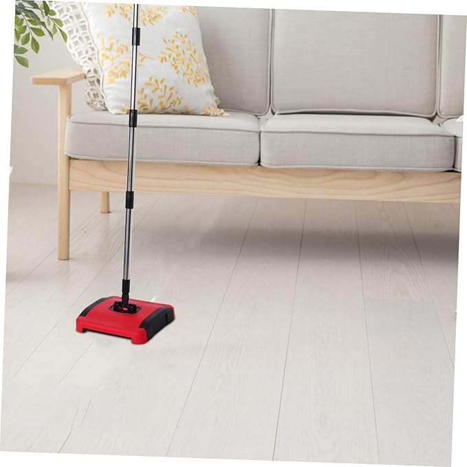 Zerodeko Hand Push Carpet Sweeper Rug Broom Carpet Cleaning Brushes Portable Dust Mop for Home Restaurant