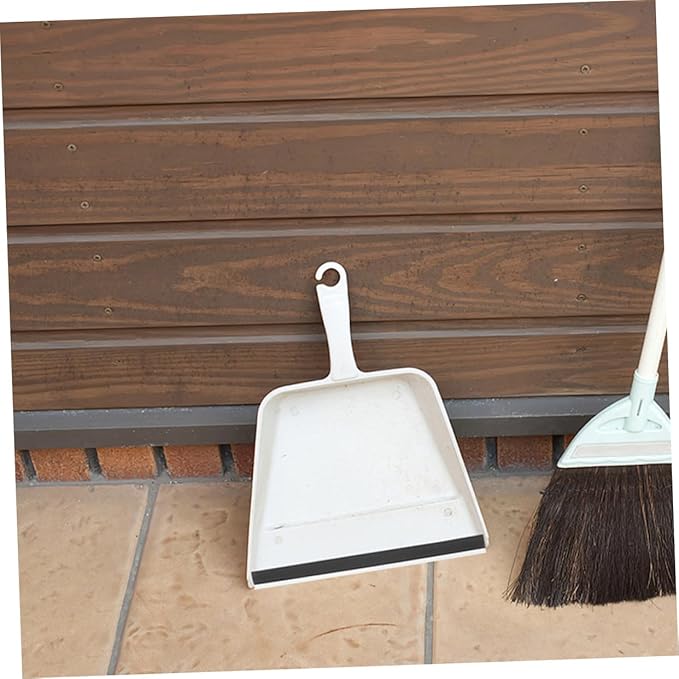 Angoily Dustpan Replacement Edge Strip 2-Pack Soft Rubber Lip Protector for Garbage Shovel Dust Pan Repair Cleaning Floors and Corners