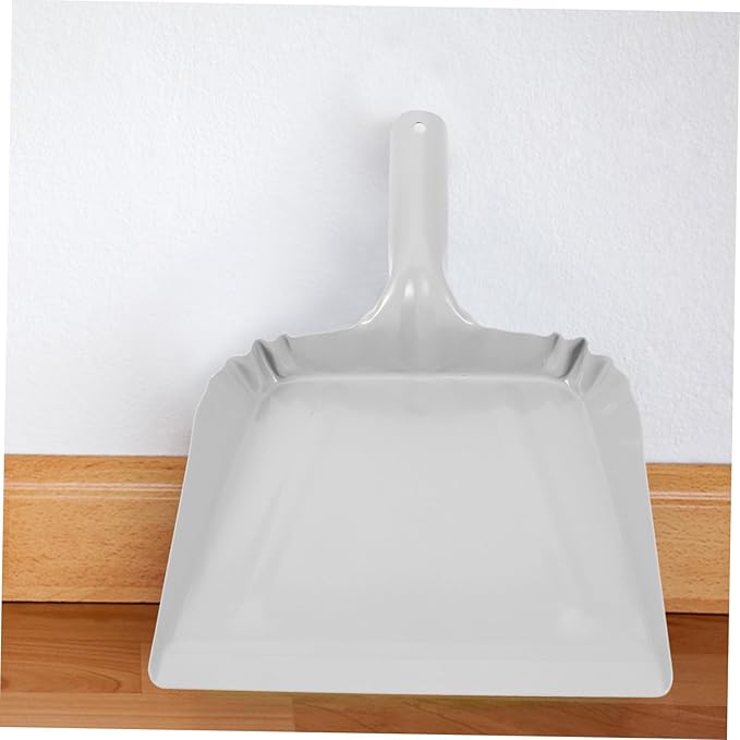 Unomor Metal Dustpan Handheld Small Pan Handle for Home Office Car Cleaning Tool