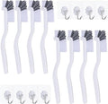 Dish Scrub Brush 8PCS Small Scrub Brush Nylon Gap Cleaning Brush for Household Use on Bathroom, Kitchen, Tile Floors, Sink, Grooves, Window Tracks (8 Brushes + 8 Hooks)