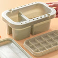 Bibabala Oil Paint Brush Cleaner with Paint Palette Tray, Paint Cups with Lids, Paint Brush Holder, Multifunction Painting Brush Basin Holder and Organizer for Painting Brush Cleaning(Grey)