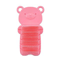 Nail Scrubber Brush Kids, Finger Nails Scrub Scrubbing Cleaning Brushes with Soft Bristle for Baby Children, Cute Animal Style and 2 Colors Choice (Pink)