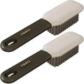 2 Pack Shoe Brush,Shower Cleaning Brush,Scrub BrushComfort Grip,Ideal for Cleaning Bathroom, Shower, Kitchen Bristle Brush (Grey Shoes Brush)