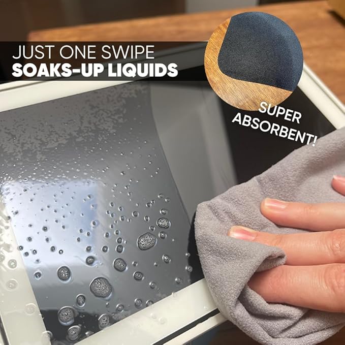 Premium Lens Screen Cleaning Cloth by Microfiber Wholesale | Black | 8”x8” | 10pk | Soft Microfiber Suede | Compact Size Reusable | No Lint Scratch-Free Durable | Lenses Screens iPads