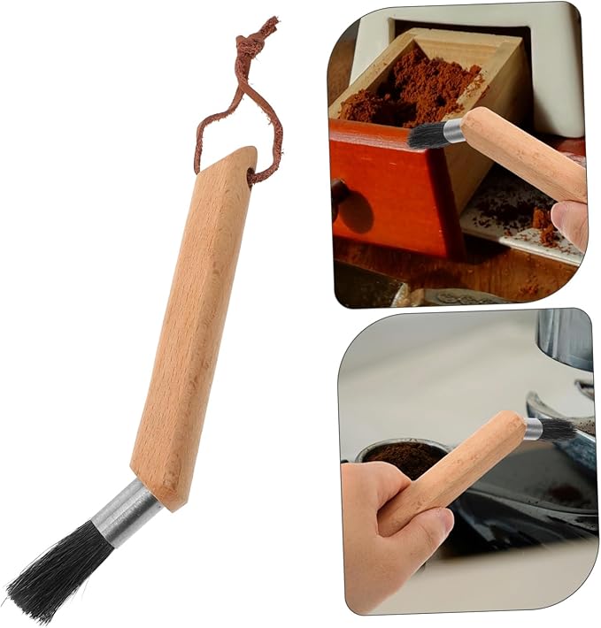 Angoily Grinder Brush Cleaner Essential Tool for Coffee Machine Cleaning Brush Soft Bristles for Deep Cleaning