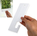White Silicone Squeegee with Hanging Hook Mini Soft Window Squeegee Shower Small Scraper Squeegee Water Blade Glass Cleaning Squeegee for Shower Doors Mirror Kitchen Countertops Sink Car Windshield