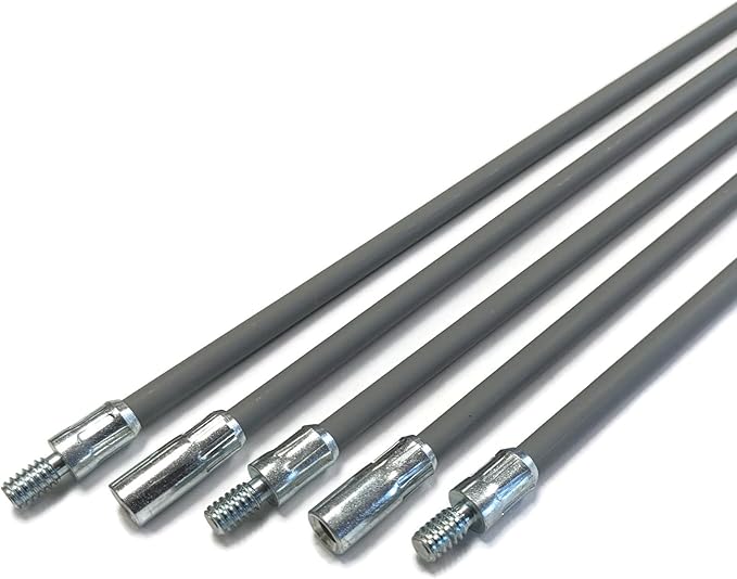 Midwest Hearth Rod Kit fits 3" and 4" Pellet Brush (20-Feet) Made in USA
