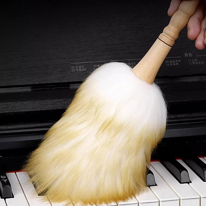 Sofa Nonstatic Hanging Rope Modern Home Cleaning Wood Handle Furniture Dust Sweeping Car Brush Long Lambswool Duster