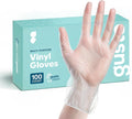 GUSTO Disposable Vinyl Gloves – Clear, Latex-Free, Powder-Free, BPA-Free – Safe for Food Handling, Cooking & Cleaning