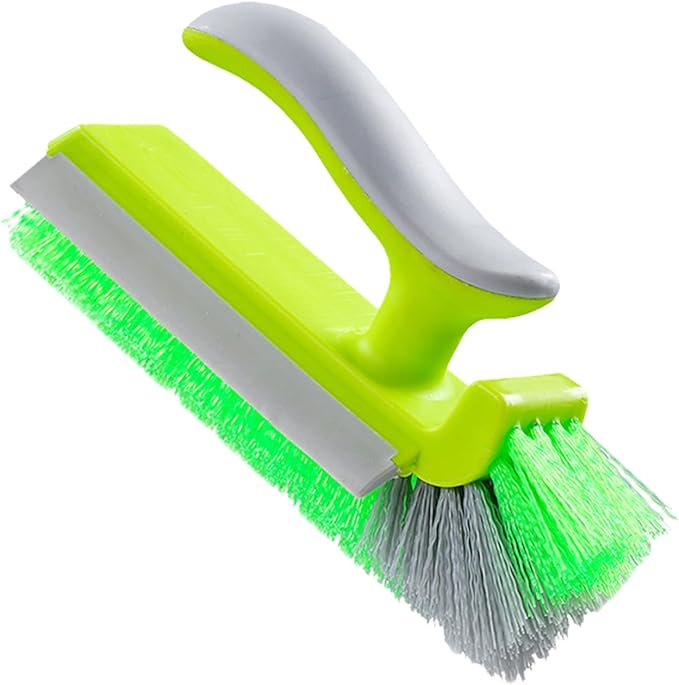 Heavy Duty Corner Cleaning Tool Flexible Bristles Storage Hole Comfort Grips Bathroom Kitchens Corner Remover Door Frame Crevices Cleaner