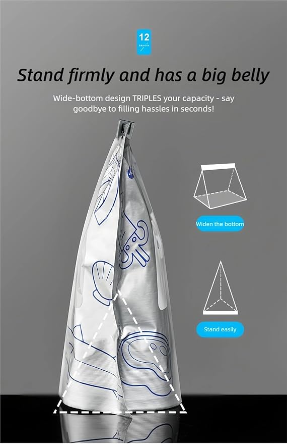 Reusable Aluminum Foil Bags, Freezer Safe & Leak Proof Stand Up Storage Bags with Zipper for Meat Seafood Vegetables, Heavy Duty BPA Free Food Storage Containers (Small)