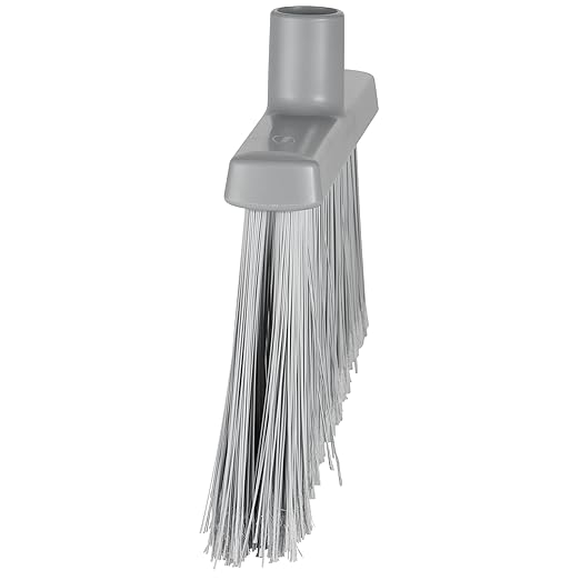 Vikan 291688 Split Bristle Angle Head Broom, 11.4", Gray