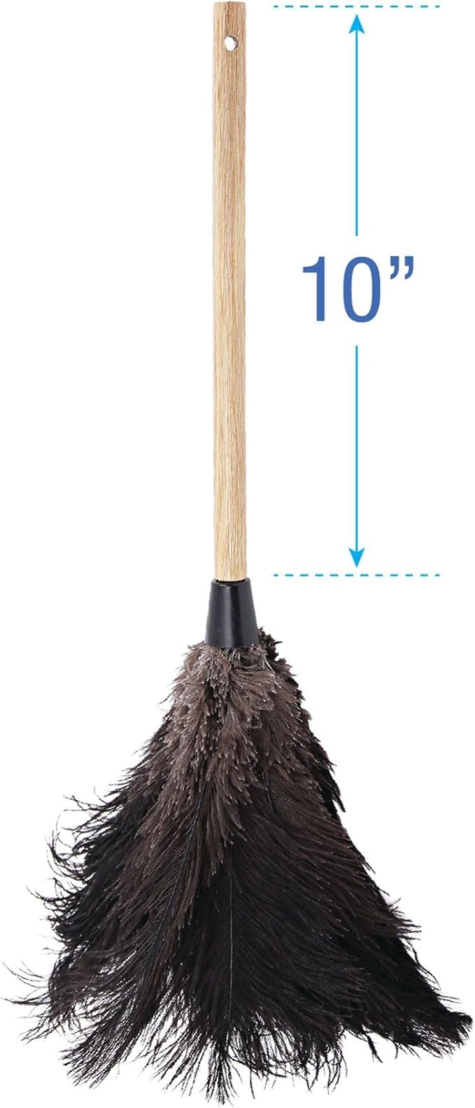 Boardwalk BWK20BK 10 in. Handle Professional Ostrich Feather Duster