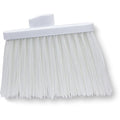 SPARTA Plastic Broom Head, Angled, Un-Flagged for Large Debris Indoor, Outdoor, Home, Restaurant, Lobby, Office, 12 Inches, White, (Pack of 12)