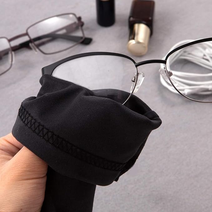 TRIUMPH VISION Soft Eyeglass Pouch 3 Pack - Pouch for glasses Microfiber Screen Cleaning Bag