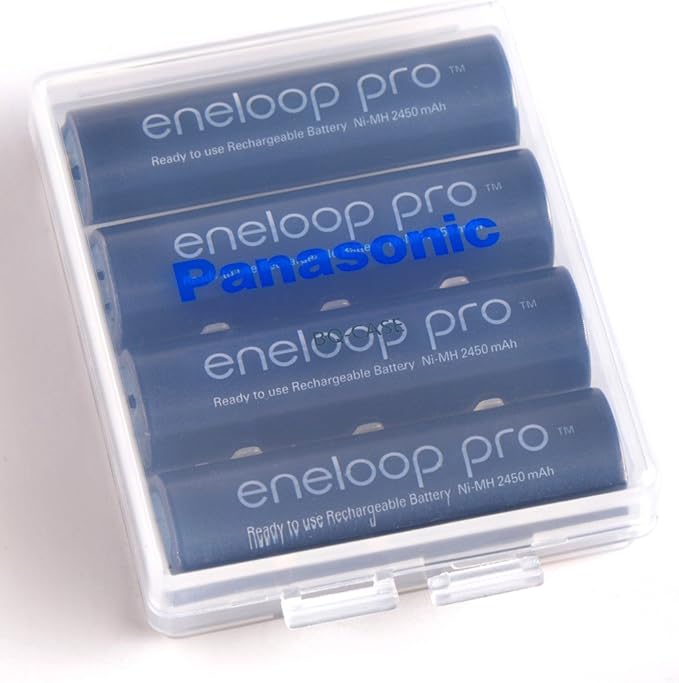 Panasonic BQ-CASE6SA Battery Storage Cases with 4AA or 5AAA Battery Capacity, 6 Pack