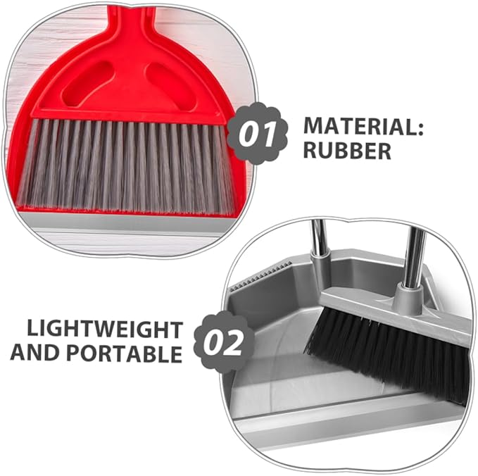 Ciieeo 2Pcs Rubber Dustpan Edge Strips Replacement for Efficient Cleaning Easy to Install Multiuse for Home Kitchen and More Soft Lip for Dustpan Repair