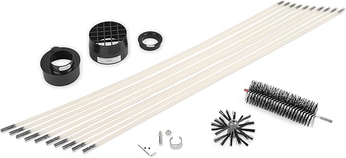RLE42 LintEater Rotary Dryer Vent Cleaning System, Removes Lint, Extends Up to 42’