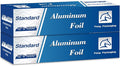 Aluminum Foil Standard 12 inch Wide, 1000 FT Food Safe Foil Wrap for Cooking, Baking, Grilling, Food Service Pony Packaging Aluminum Foil Roll (12"x1000', Standard-2 Count)