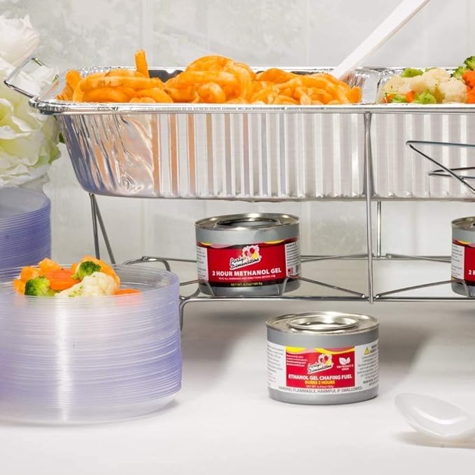 Aluminum Deep Foil Pans Full Size, Large Disposable Roasting & Baking Pan, 21"x13" (20 Pack) Extra Heavy Duty Chafing Trays for Hotels, Restaurants, Caterers, Steam Table, Buffets & Bakeware