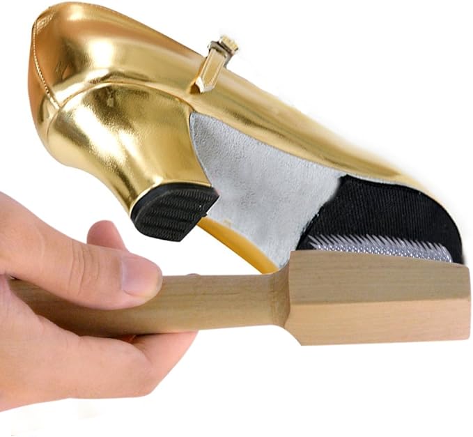Dancing Shoes Brush Wooden Suede Sole Shoe Brush Cleaner Cleaning Brush for Modern Latin Dance Shoes Wire Brush
