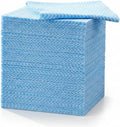 Bexter Disposable Cleaning Towels & Dish Cloths (50 Count) – Reusable Blue Handy Cleaning Wipes for Kitchen, Dishes, Counters & Home Cleaning