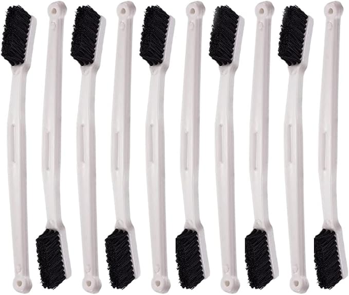 Jscarlife 10pcs Deep Detail Cleaning Brush, Heavy Duty Gap Brush, Car Interior Brush Cleaning Tool Cleaning Brush with Comfort Handle Easy to Clean Corner, Furniture, Couch, Sofa etc