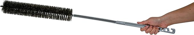 KONEX Flexi-Clean Pro Horsehair Lint Brush | Dryer Lint Trap | Refrigerator Coil Cleaning | Vent Cleaner - 33 Inch Long (85cm)