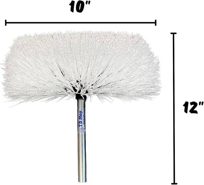 Big Bird Brush (Stiff) White Boat Deck Scrub Brush for Cleaning and Washing - Boat Cleaner & Car Cleaner - Snap-On Attachment Only