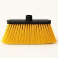 LUZIA Yellow 14" Premium Broom Head – Extra Dense Soft Flagged Bristles – Deep Sweep – Universal 7/8" Thread – Recycled PP – Handle Not Included(Yellow, LUZIA)
