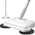Floor Sweeper 2-in-1 360° Rotating Hand Push Sweeper High Efficient Carpet with Long Handle Hanging Manual Vacuum for Home Office