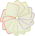 babygoal Reusable Rayon from Bamboo Baby Wipes, 12 Pack Washable Small Size Saliva Towel Face Washcloths, Cloth Wipes 8‘’x8‘’