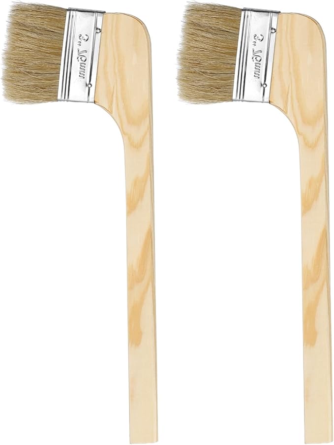 HARFINGTON Paint Brush 2Pcs 3" Brush Width Reusable Variety Angle Bend Brushes Radiator Paint for All Latex Oil Painting Furniture Walls Home Improvement