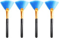 4PCS Super Soft Cleaning Fan Brush Fibre Blue 12.5cm Cleaning Computer Keyboard Dust Lens Mobile Phone Razor Cleaning Brush Display Electronics Crevice Cleaning