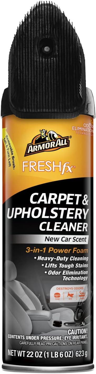 Armor All Carpet and Upholstery Cleaner Spray , Car Upholstery Cleaner for Tough Stains, 22 Fl Oz, 1 Count (Pack of 1)