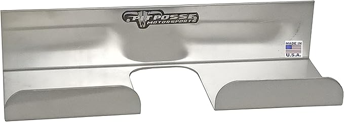 Pit Posse 607 Push Broom Hanger Rack Holder Aluminum Trailer Organizer-Made in USA- Race Car Enclosed Cargo Shop Garage Accessory - (Silver)- Toy Hauler, 5th Wheel, Snowmobile