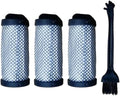 4 Pack Replacement Filters Compatible with for JIGOO T600 bed vacuum cleaner, Removable and Washable HEPA Filter Accessories Part Set with 1 Cleaning Brush