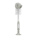 Dr. Brown's Reusable Sponge Baby Bottle Cleaning Brush with Suction Cup Stand, Scrubber and Nipple Cleaner, BPA-Free, Gray, 1-Pack