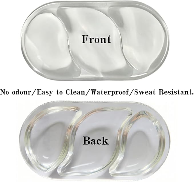 Ergonomic Cooling Gel Mouse Wrist Rest Pad, Arm Support with Non-Slip Base for Desk Cute Accessories (Classic, Transparently, Suitable for Mouse)