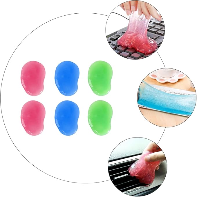 20pcs Detailing Cleaning Gel Keyboard Cleaning Mud Computer Dust Remover Supply