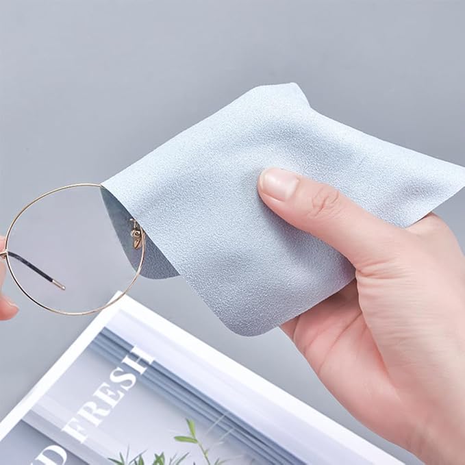 Shammy, Eye Glass Clean Cloths,Very Absorbent and Very Soft, Thickened 230GSM,10 Pack,Glasses Cleaner Cloth.