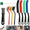 9Pcs Cleaning Brush Set, Small Space Hard Brush, Household Cleaning Product, Suitable for Small Gap Brush Set of Kitchen and Bathroom Tiles