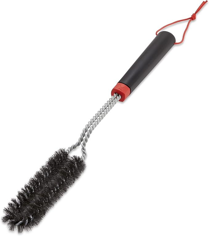 Weber 18" Detail Brush – Precision Long‑Reach Grill Cleaning Brush for Burners, Flavorizer Bars & Hard‑to‑Reach Areas