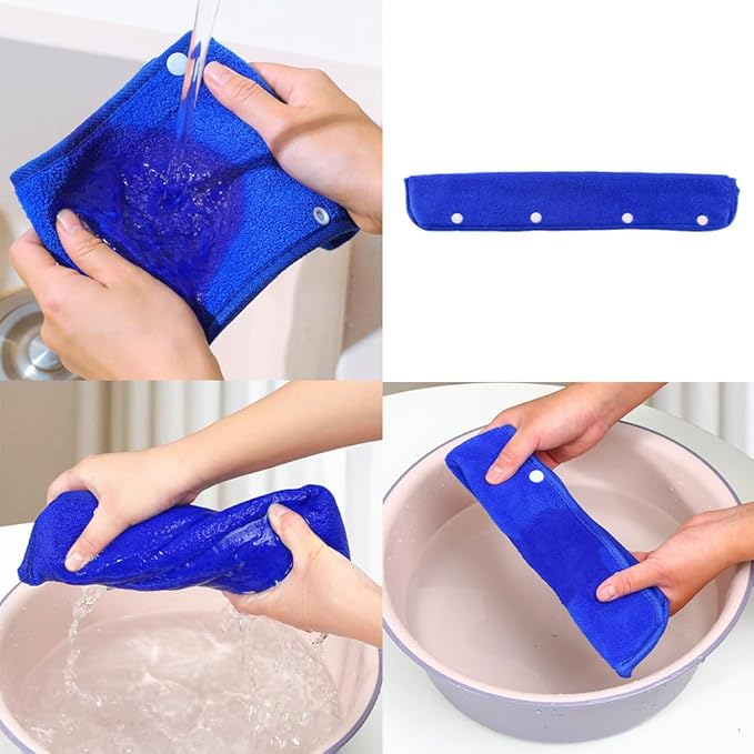2 Pack Floor Squeegee Broom Cover Wrap Mop Sweeping Cloth Baseboard Cleaner Tool Adapter Converter for Multifunction Magic Broom Floor Squeegee Brooms Rubber Garage Shower Floor Scrubber
