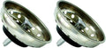 Danco 88275 3-1/4 inch Kitchen Sink Basket Strainer Splash Guard with Stationary Post, Stainless Steel (Pack of 2)